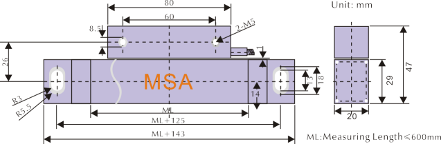 Resolution 0.5um Linear Scale Encoder for Dimensional Measurement Vision Measuring Machine