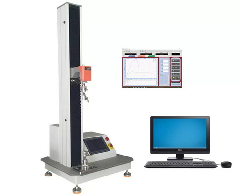 China Computer Software single column tensile testing machine max capacity 5KN Stroke 850mm supplier