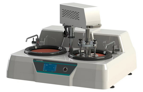 China Double Disc Semi Automatic metallographic sample polishing machine Mechanical Pressure supplier
