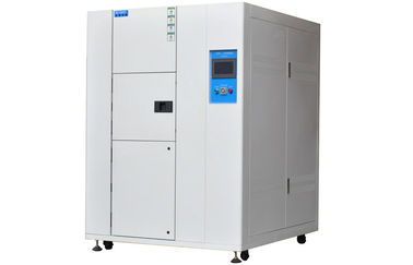 China High Accurate Programmable Three Zones Thermal Shock Test Chamber for Plastic and Rubber Material with white color supplier