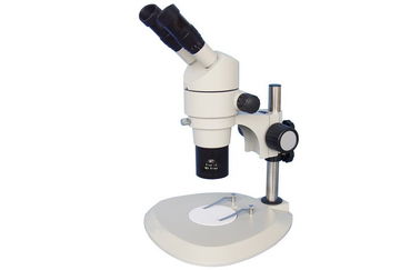 China Trinocular Head Parallel Stereo Industrial Microscope 8x To 50x Magnification supplier