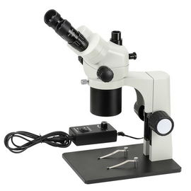 China Trinocular Stereoscopic Industrial Microscope Coaxial Illumination Magnification 18X - 65X supplier