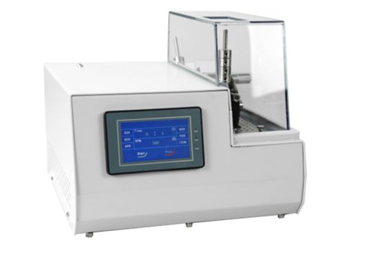 China Touch Controller HQG-100D Low Speed Precision Cutting Machine with Movable Coolant Tank supplier