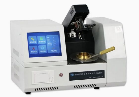 China Automatic Flash Point Tester SYD-261D ASTM D93 PMCC Closed Cup Test Flash Point Meter supplier