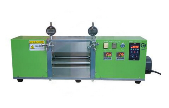 China 100mm Width Hot Roller Press Machine/Calender Machine With Heating Temperature up to 130°C supplier