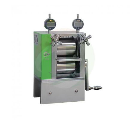 China Precision 4" (100mm) Width Manual Rolling Press Machine with Dual Micrometer supplier