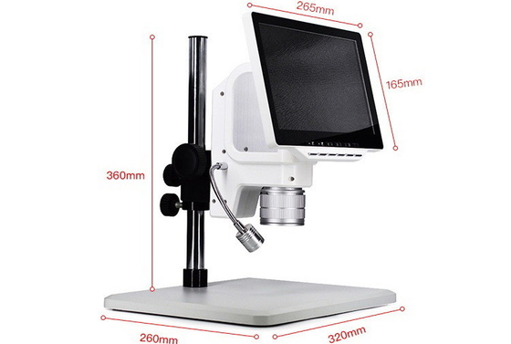 Integrated Industrial Video Microscope with Zoom Lens Max 4.5X and 12 Million Pixel Camera supplier