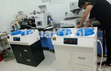 Fixed Speed 1400rpm Metallographic Polishing Machine Bench Grinder Polisher with Cabinet supplier