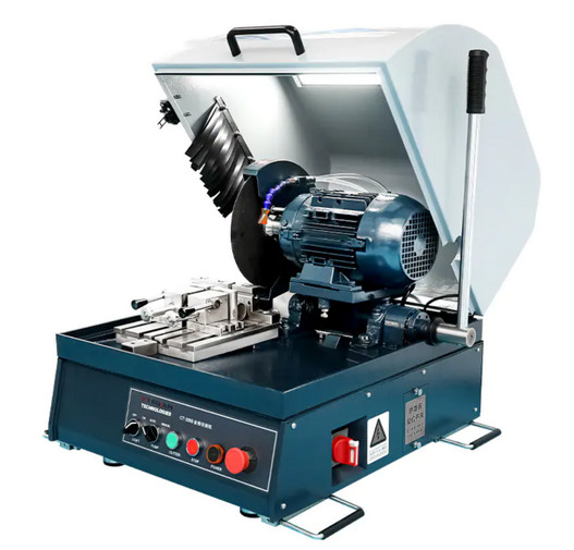 Manual Metallographic Cut-Off Machine Safety Lock And Emergency Stop ...