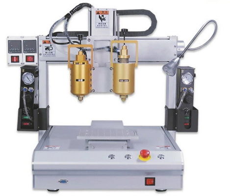 LT-441PUR hot melt glue double-head dispensing machine with maximum speed 400 mm/s
